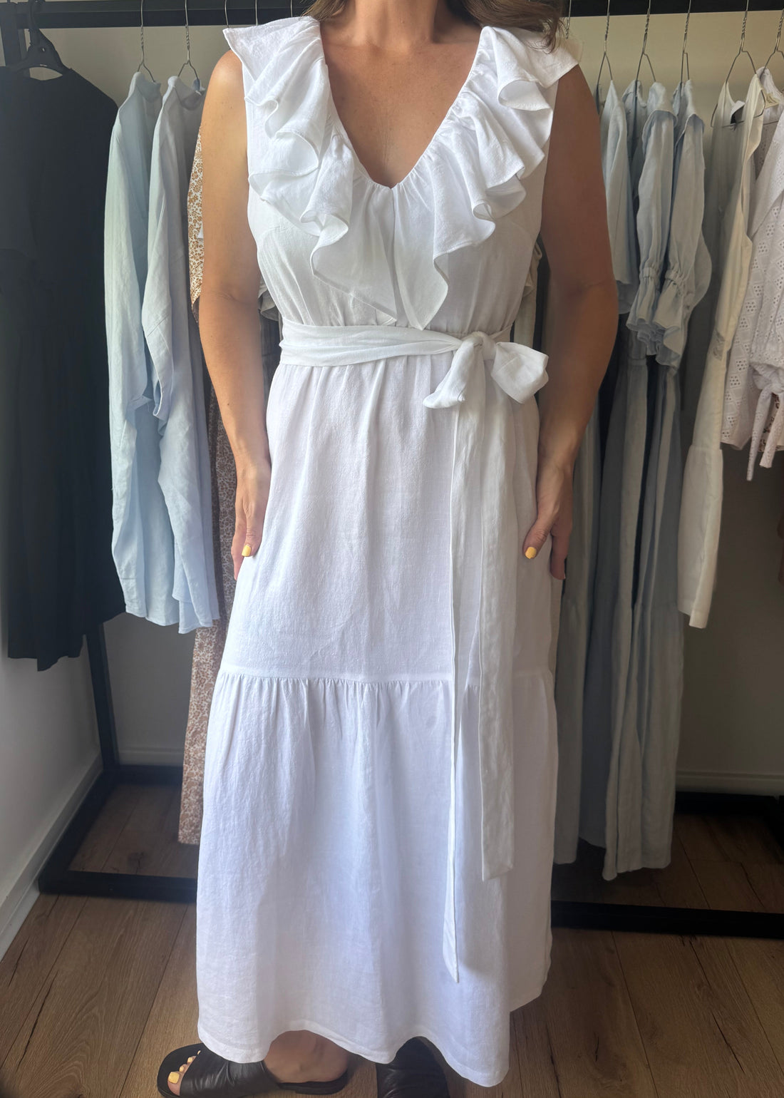 Patty Dress White - Size: XS, M, XL