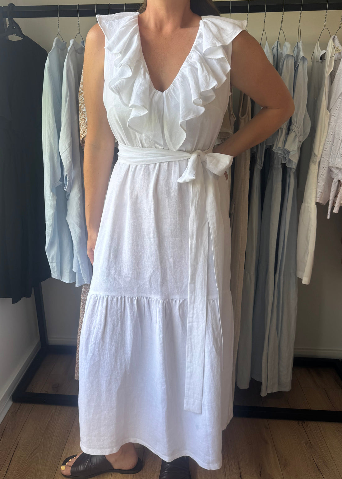 Patty Dress White - Size: XS, M, XL