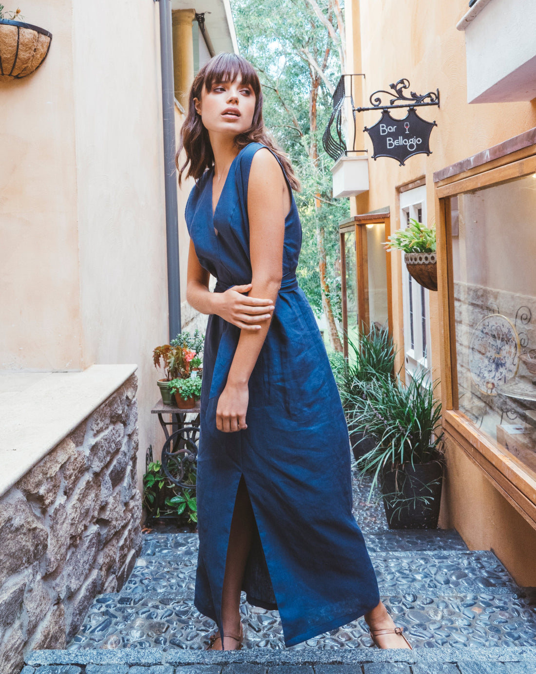 Asha Dress Navy - Size: XS