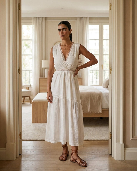 Iris Dress Ivory