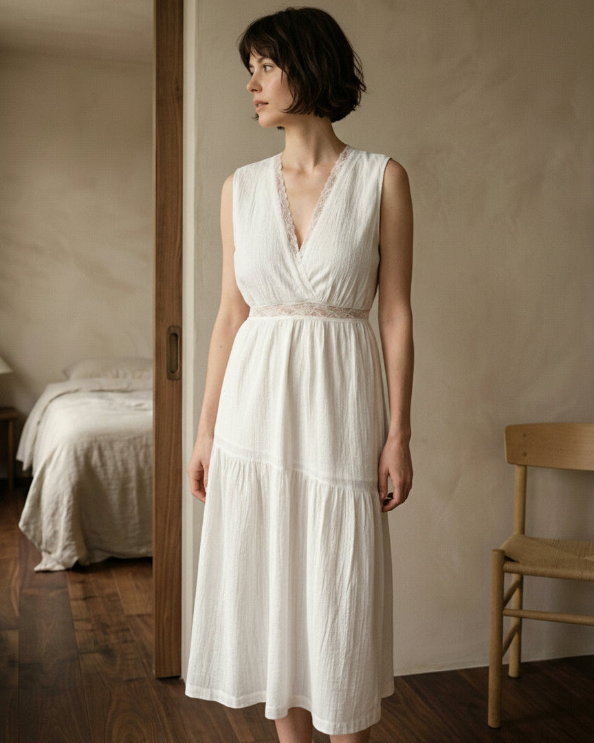 Iris Dress Ivory