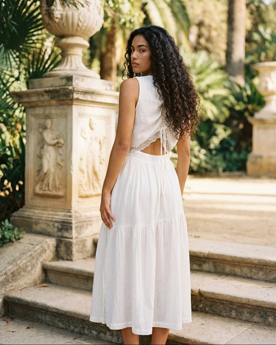 Iris Dress Ivory