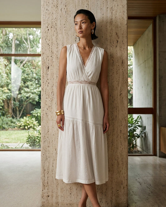 Iris Dress Ivory