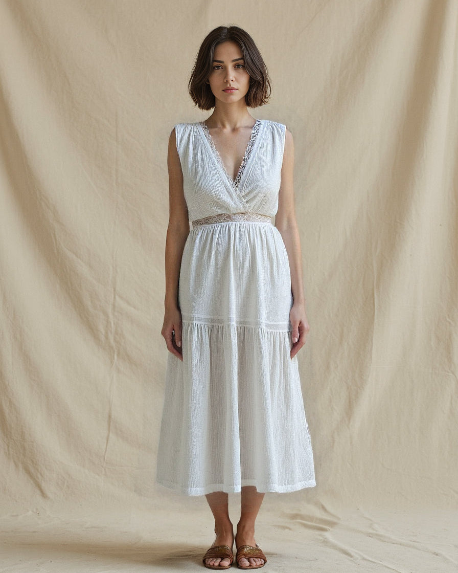 Iris Dress Ivory