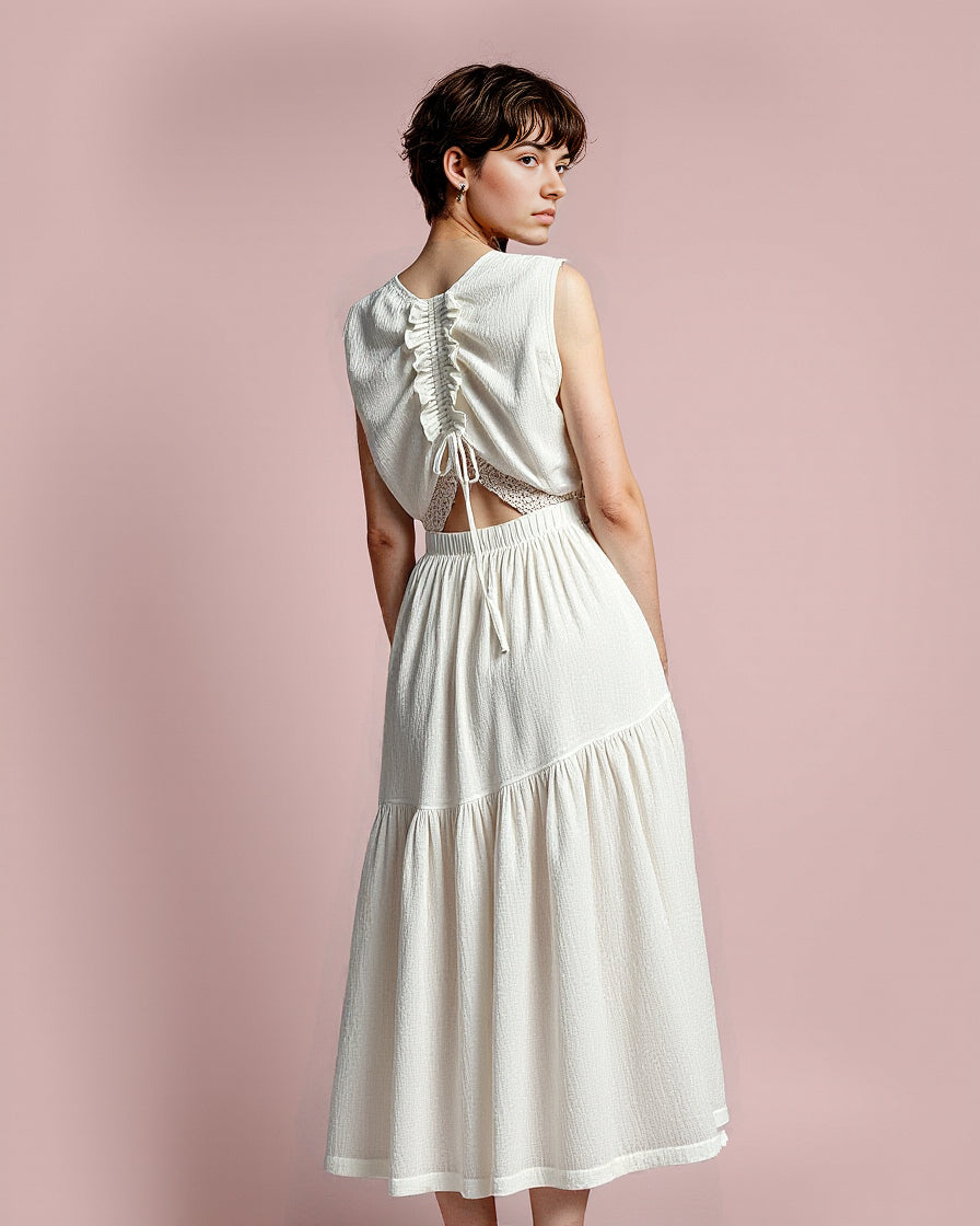 Iris Dress Ivory