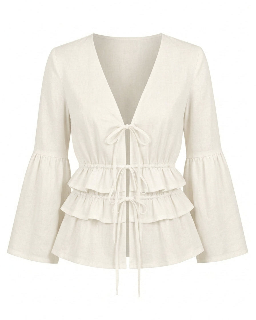 Leo Top White