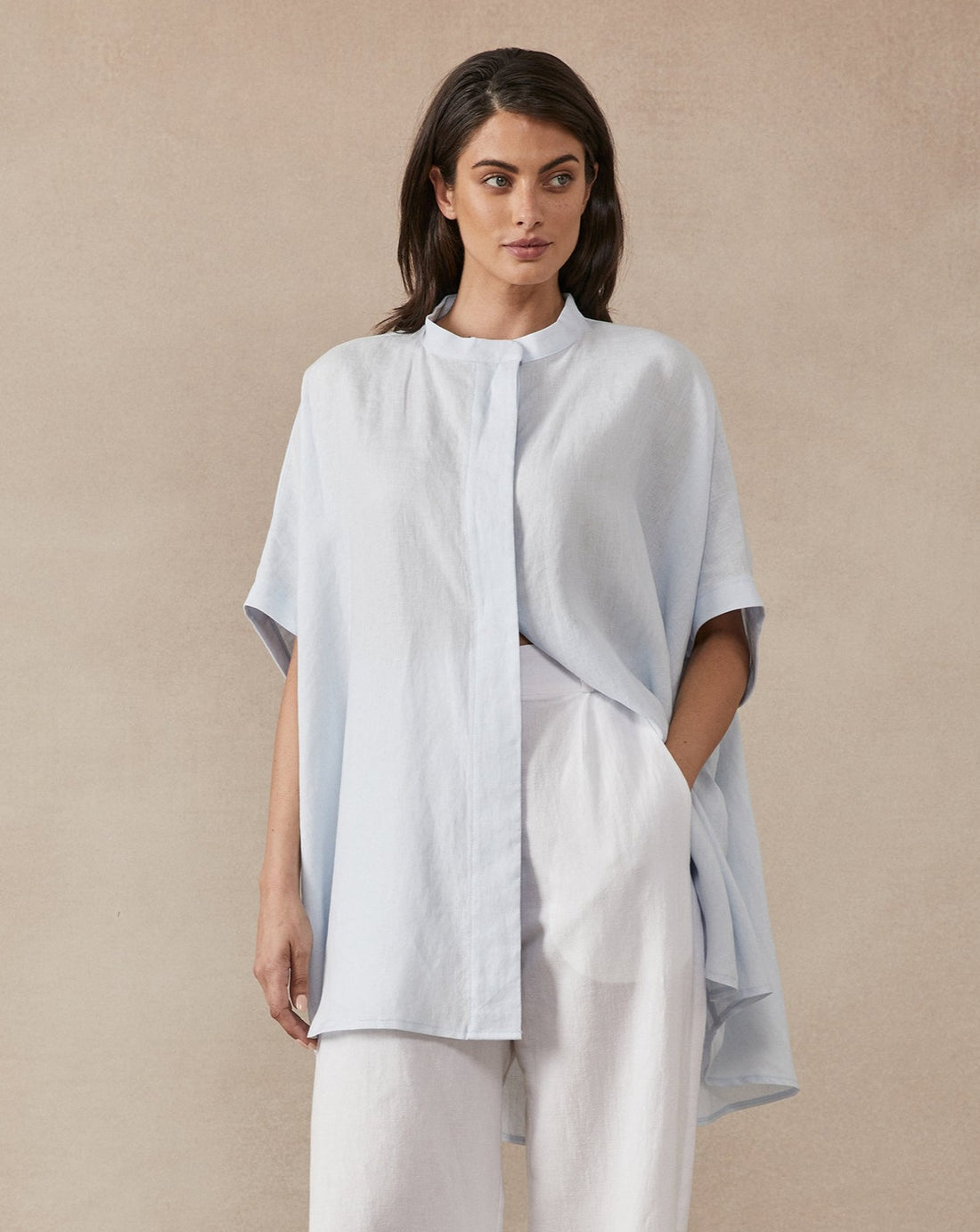 Lena Shirt Light Blue - OS