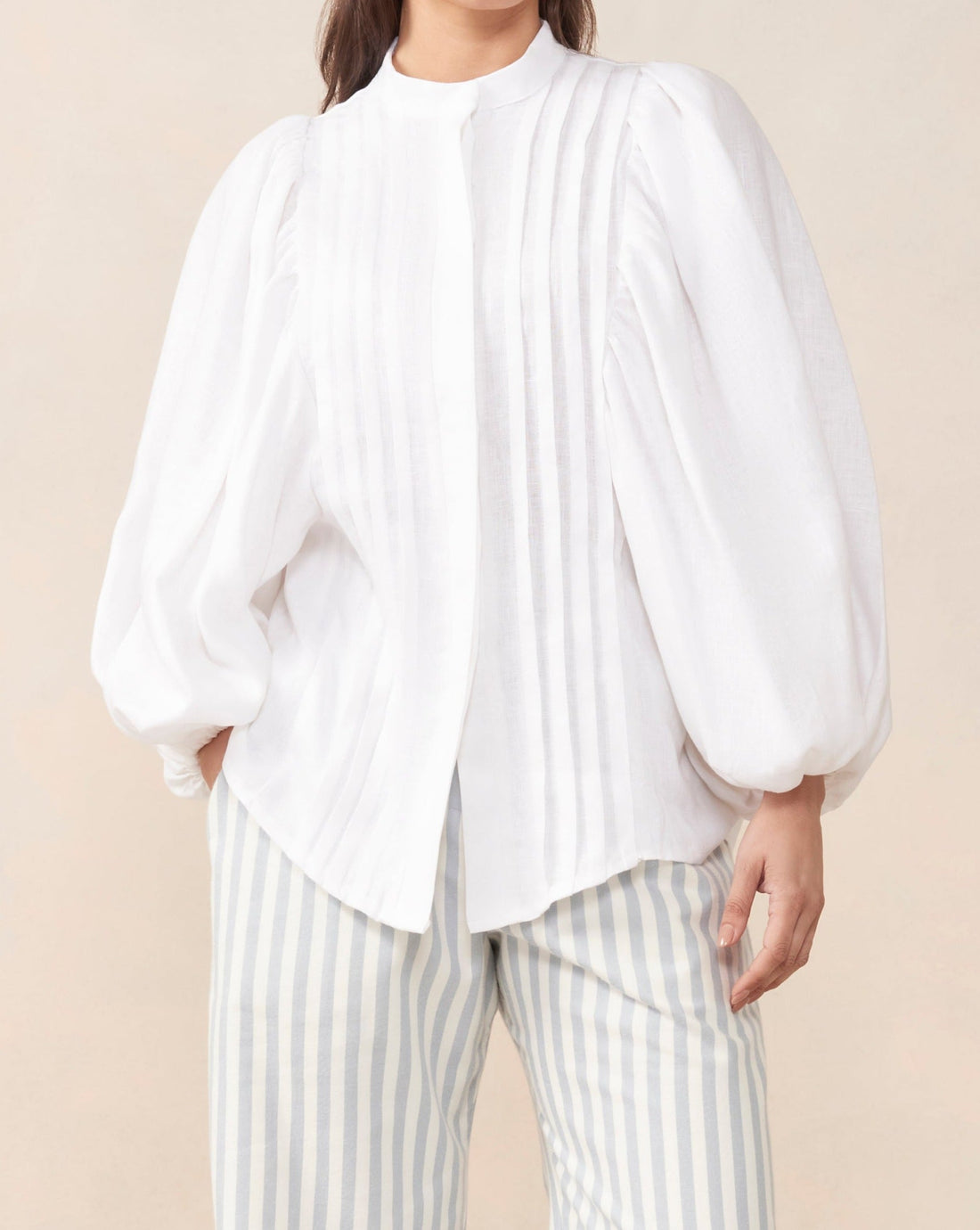 Charlie Blouse White - Size: XS, S