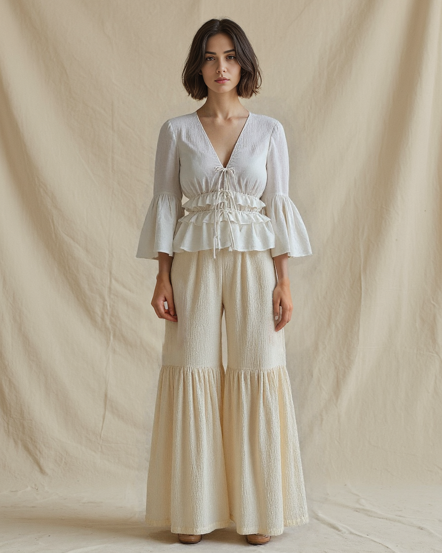 Leo Top White