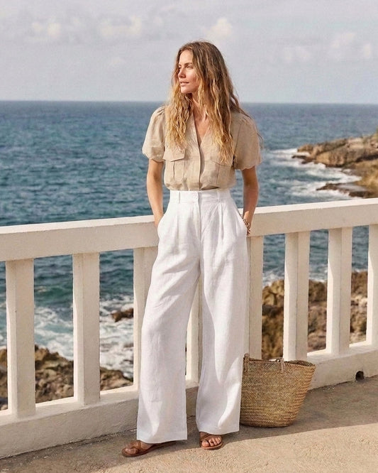 Poppy Pants White