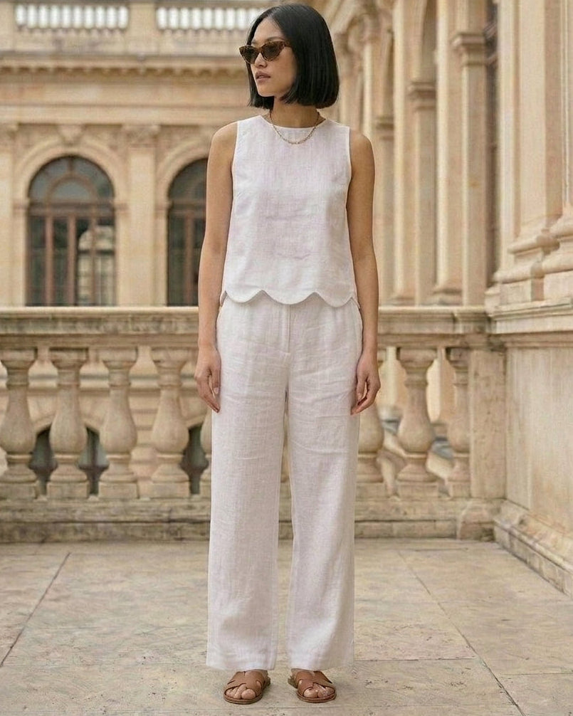 Poppy Pants White