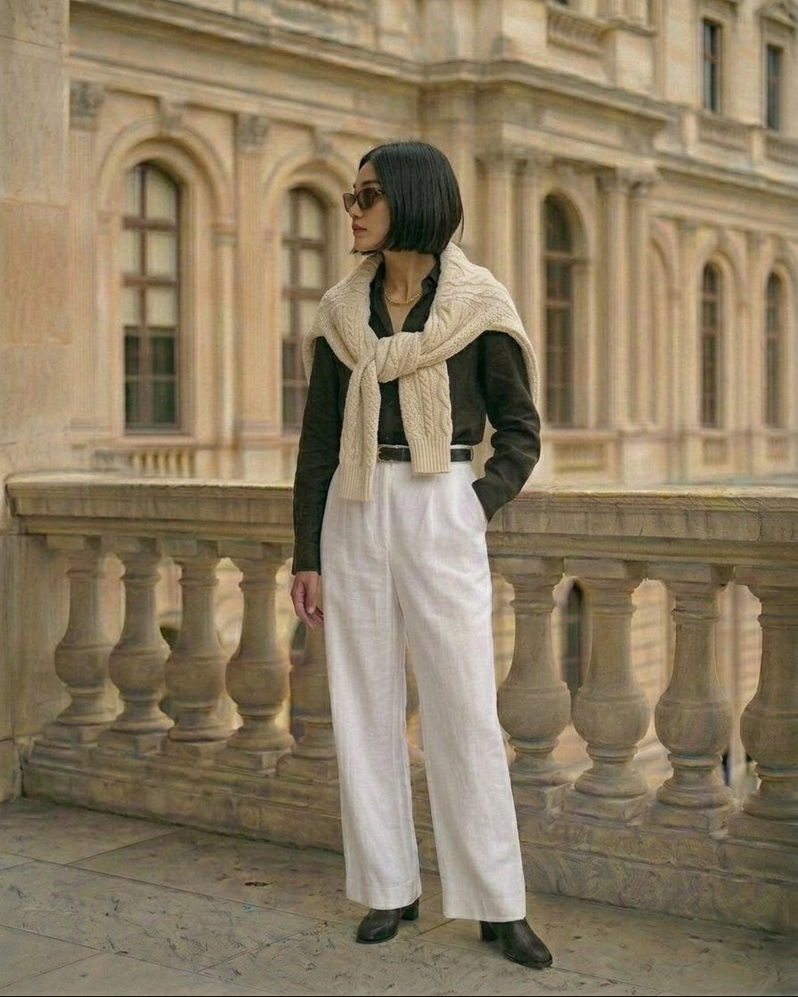 Poppy Pants White