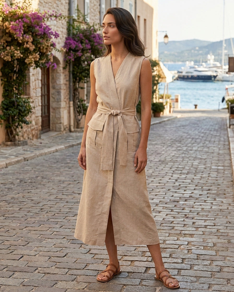 Ridge Dress Beige