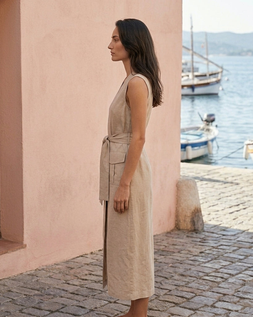 Ridge Dress Beige
