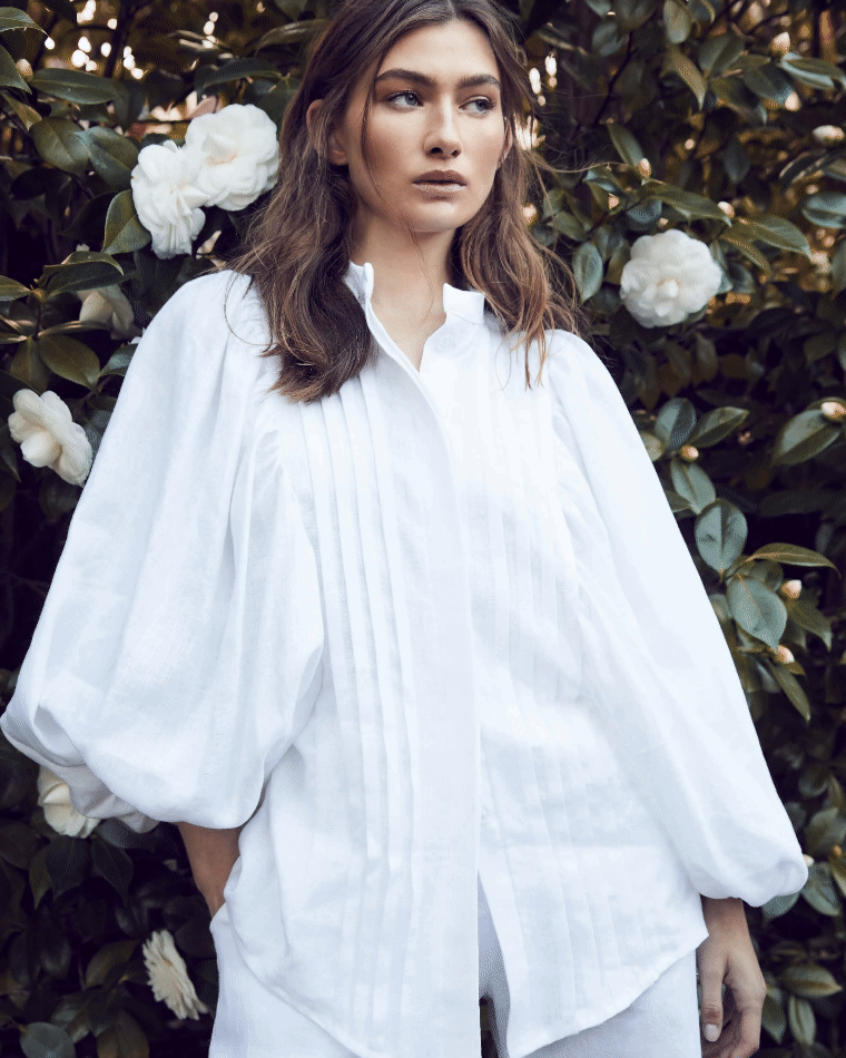 Charlie Blouse White - Size: XS, S