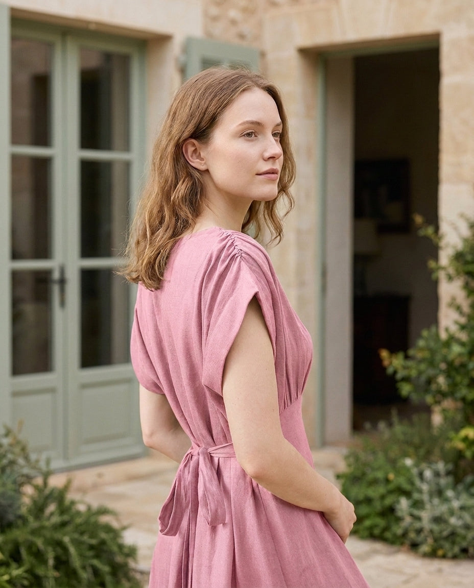 Sammy Dress Pink (Pockets)