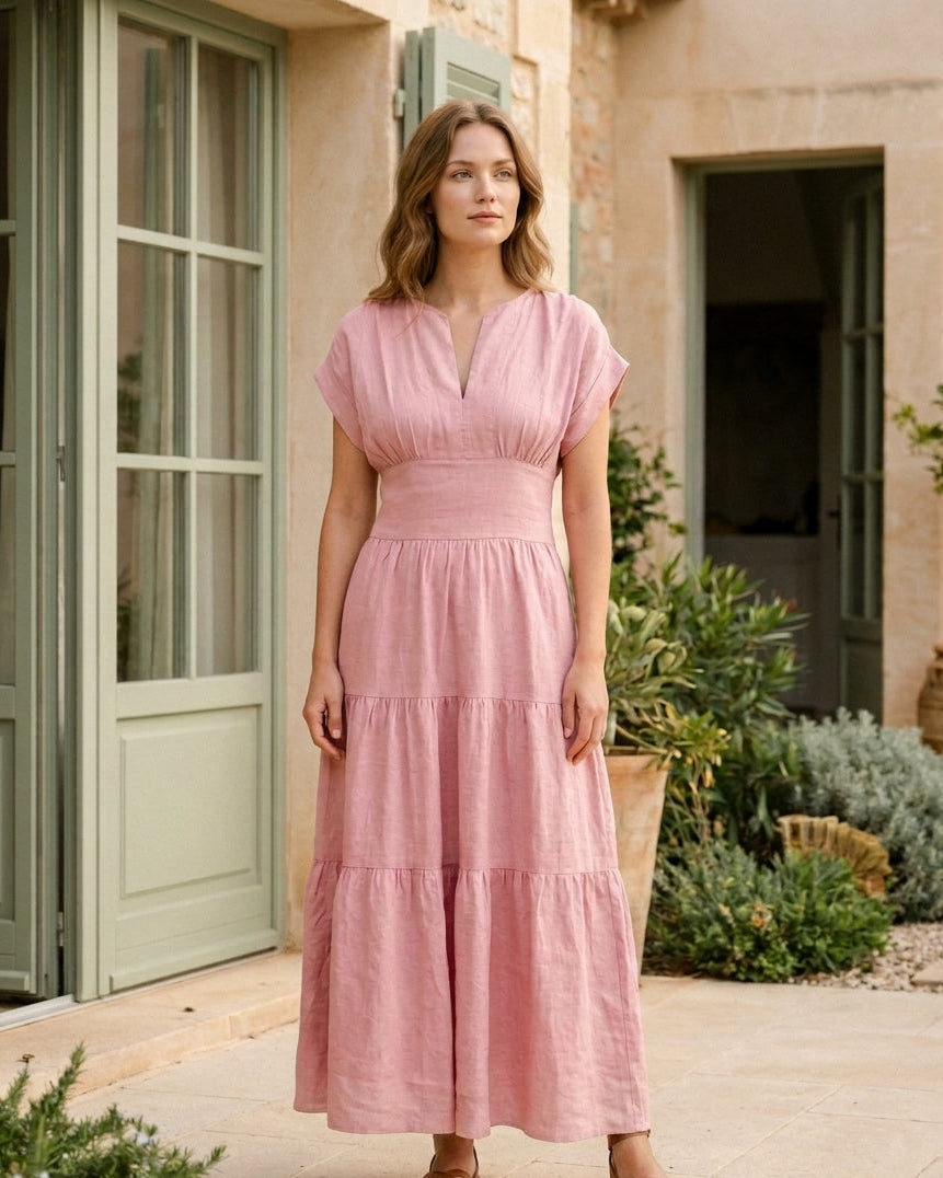 Sammy Dress Pink (Pockets)