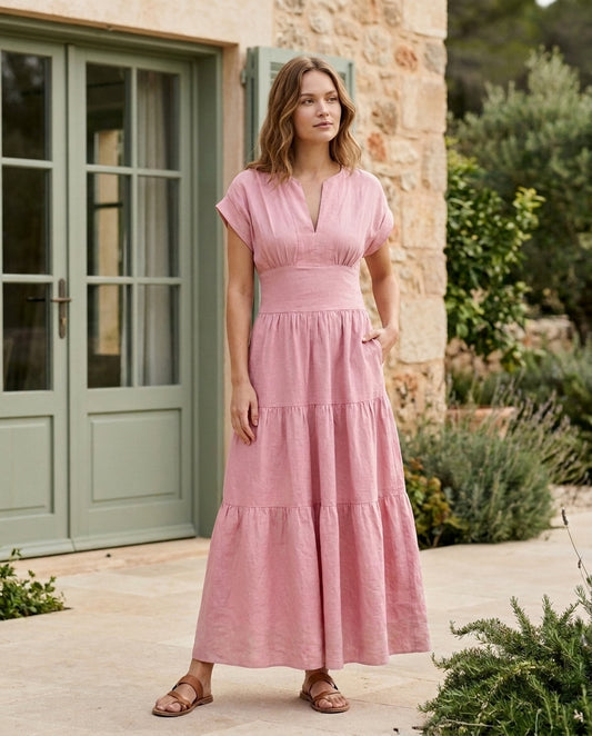 Sammy Dress Pink (Pockets)