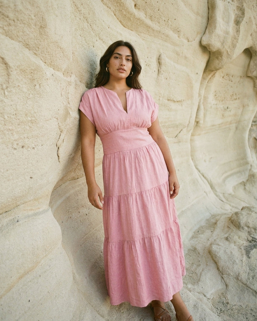 Sammy Dress Pink (Pockets)