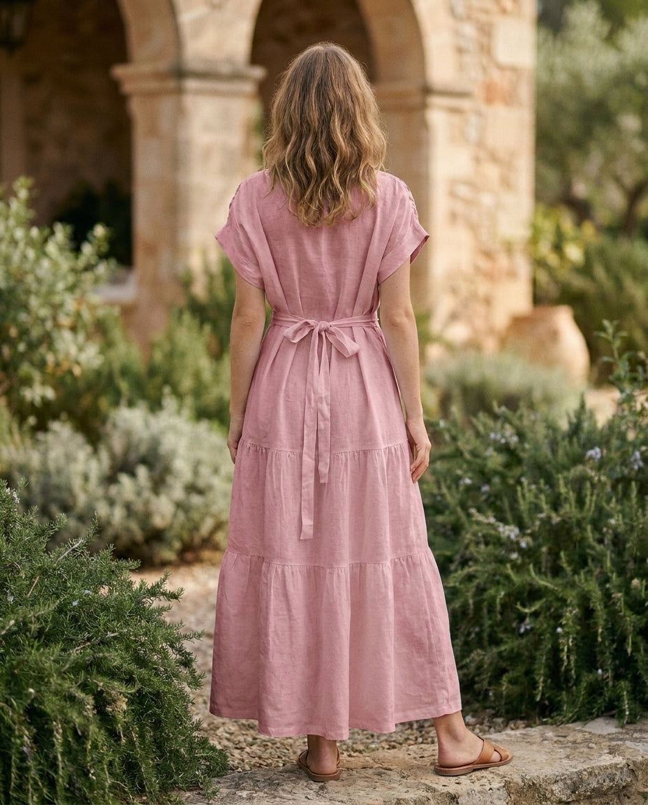 Sammy Dress Pink (Pockets)