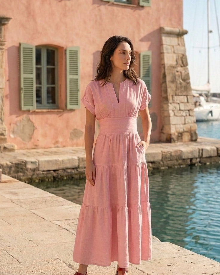 Sammy Dress Pink (Pockets)