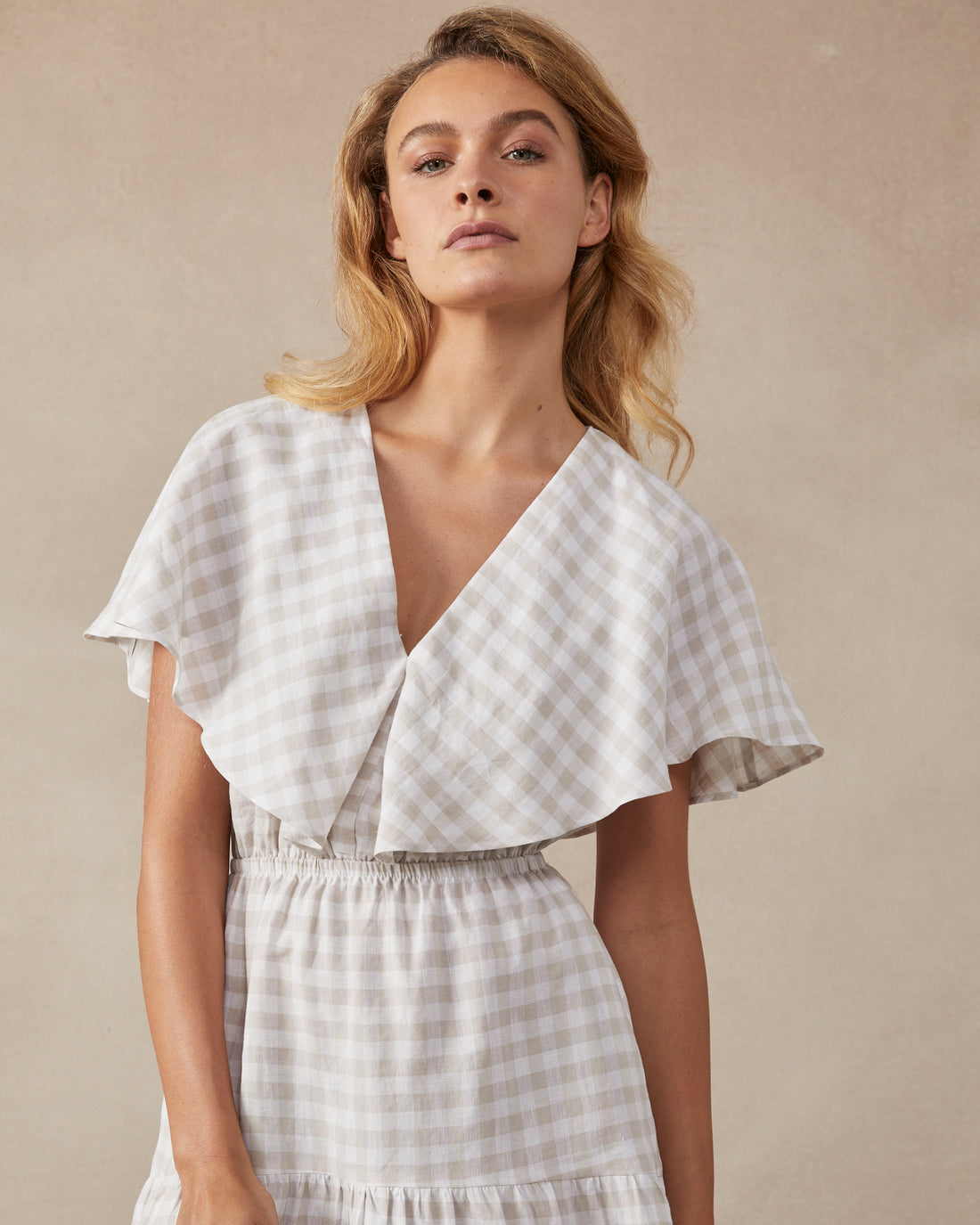 Short Chicago Dress Sample Check - Size: S