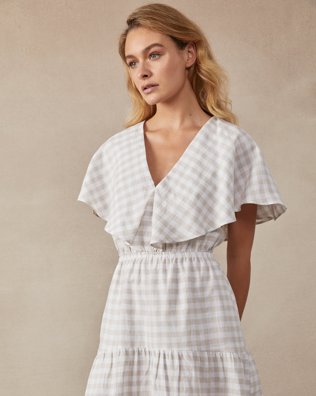 Short Chicago Dress Sample Check - Size: S