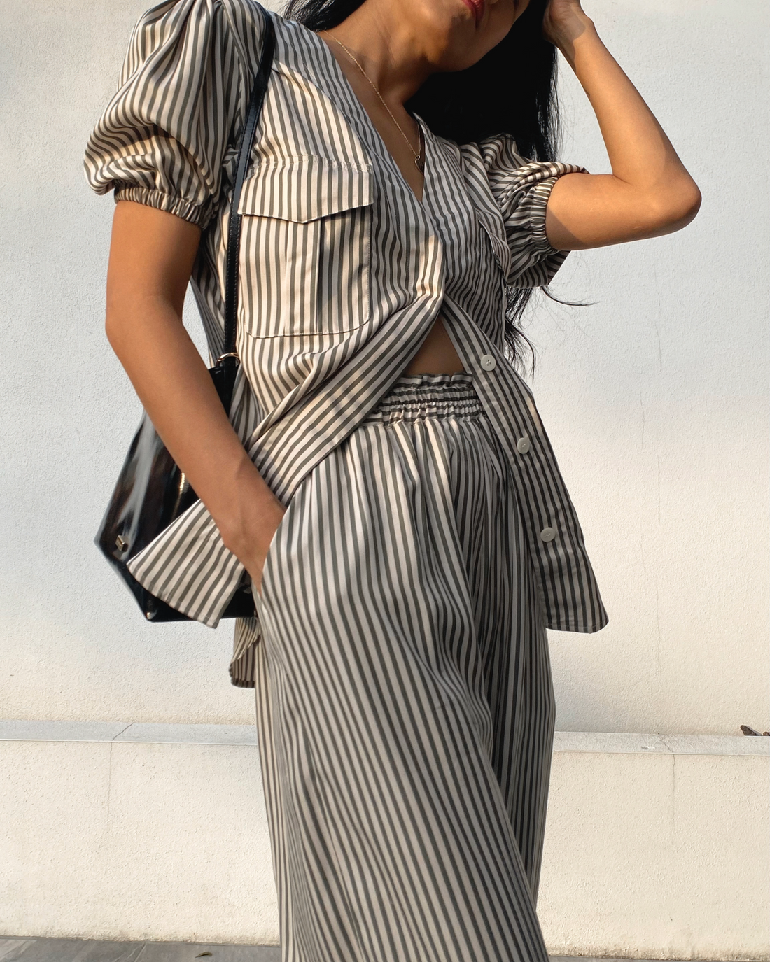 Ridge Shirt Green Stripe