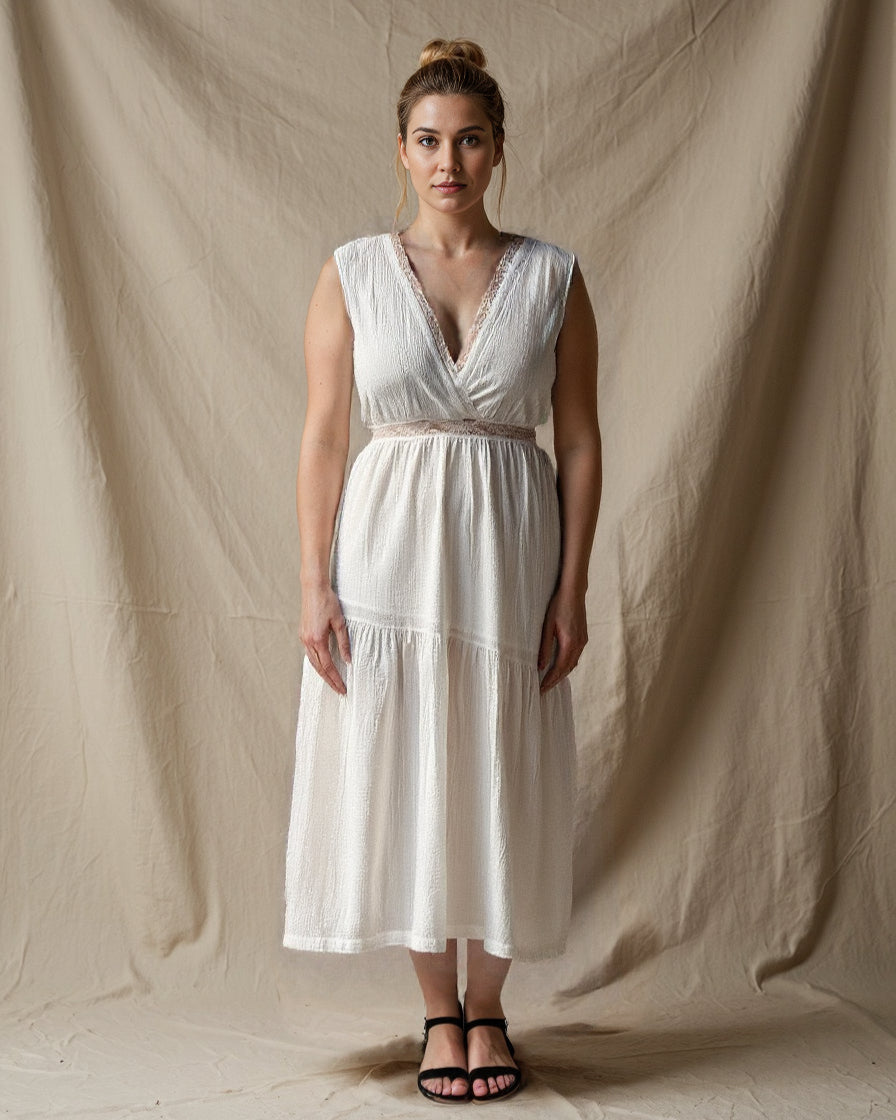 Iris Dress Ivory
