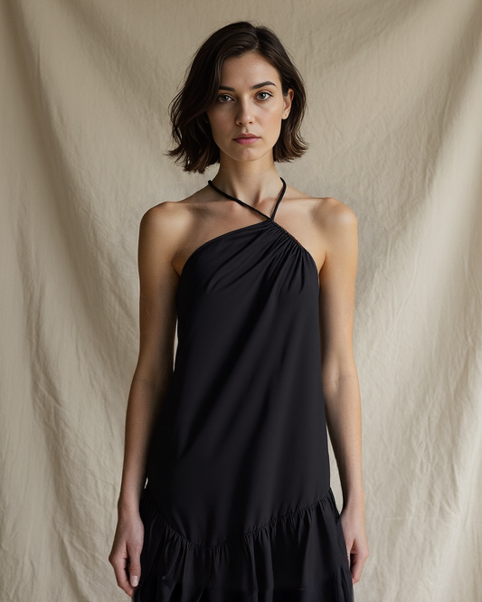 Rose Dress Black