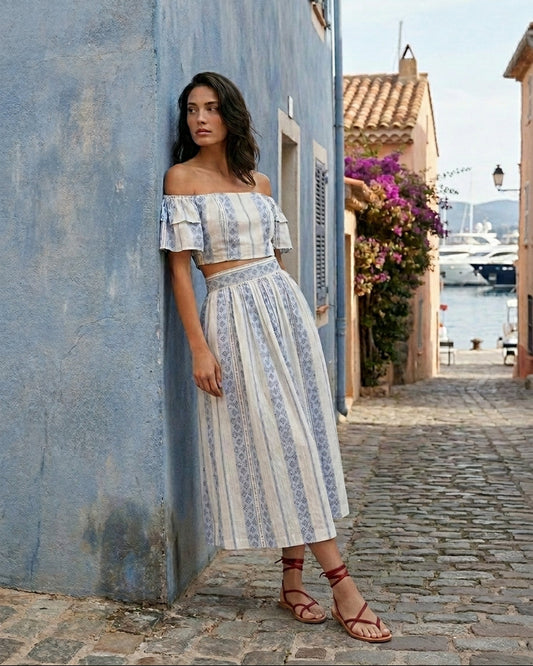 Blossom Skirt Blue Hendrix